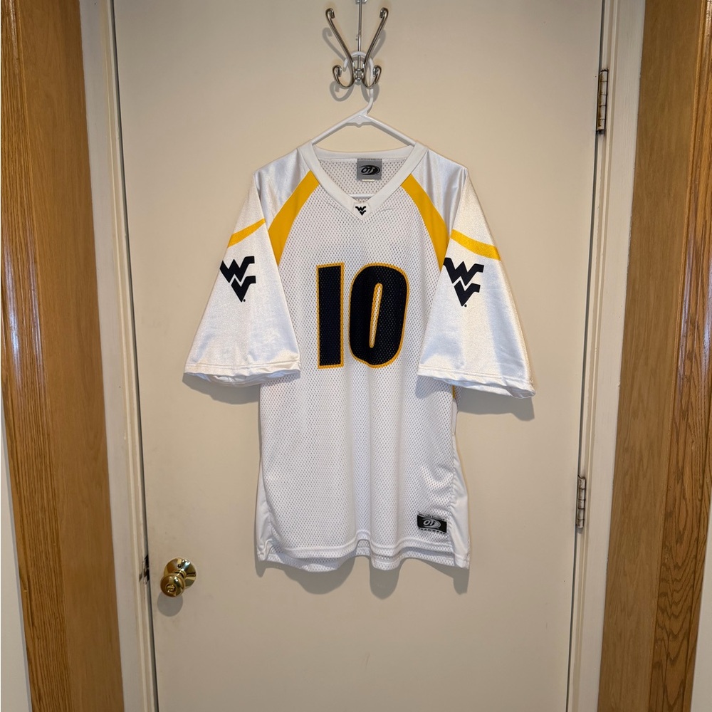 VTG West Virginia University WVU #10 Lacrosse Team Issued OT NCAA Jersey Size XL